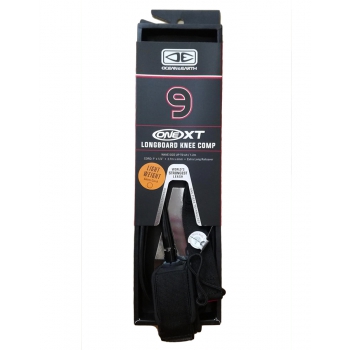 OCEAN & HEART LONGBOARD KNEE COMP LEASH 9'0" BLACK LEASH 