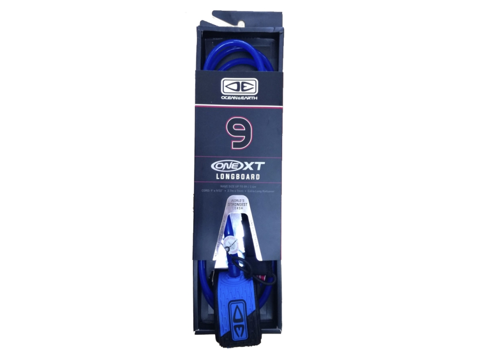 OCEAN & HEART 9'0" LEASH PREMIUM LONGBOARD BLUE 