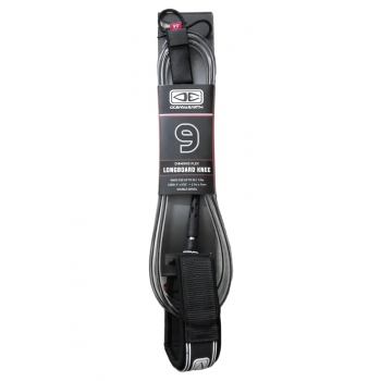 OCEAN & HEART REGULAR KNEE LONGBOARD 9'0"BLACK LEASH 