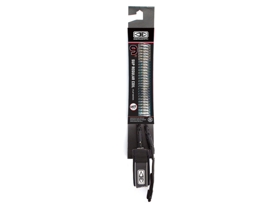 OCEAN & HEART REGULAR SUP / LONGBOARD 9'0" BLACK LEASH KNEE