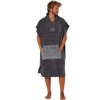 OCEAN & EARTH DAY BREAK PONCHO ASPHALT
