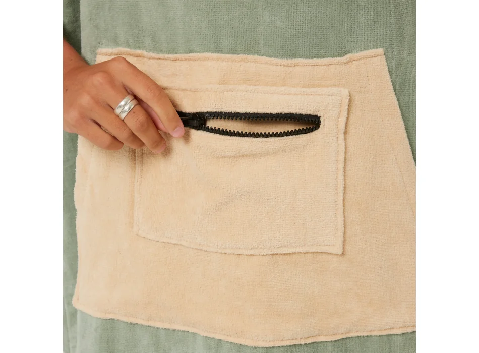 OCEAN & EARTH DAY BREAK PONCHO ASPHALT