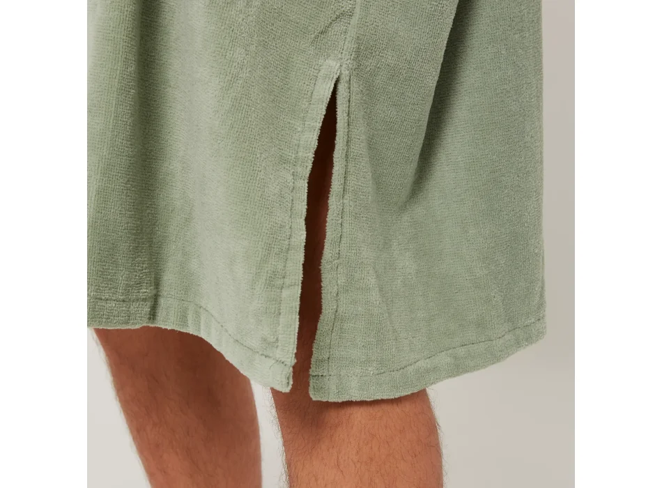 OCEAN & EARTH DAY BREAK PONCHO ASPHALT