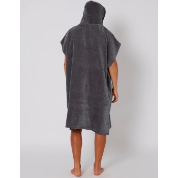 OCEAN & EARTH BREAK PONCHO CHARCOAL