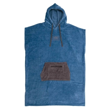 OCEAN & EARTH DAY BREAK PONCHO BLUE
