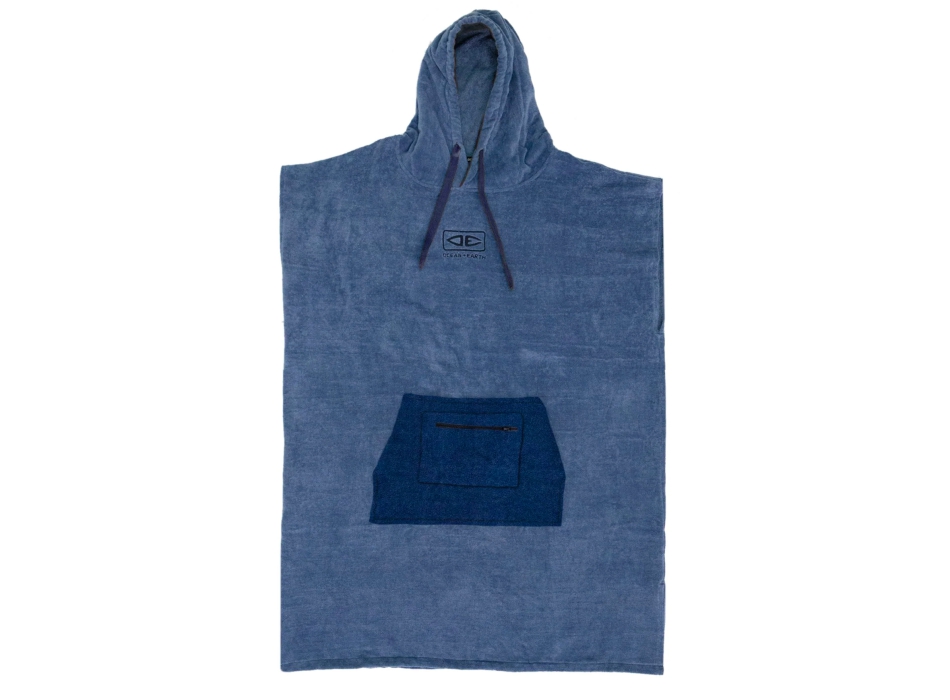 OCEAN & EARTH BREAK PONCHO STEEL BLUE