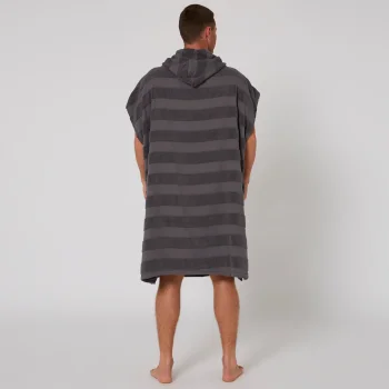 OCEAN & EARTH PONCHO LAYZ HOODED MEN CHARCOAL
