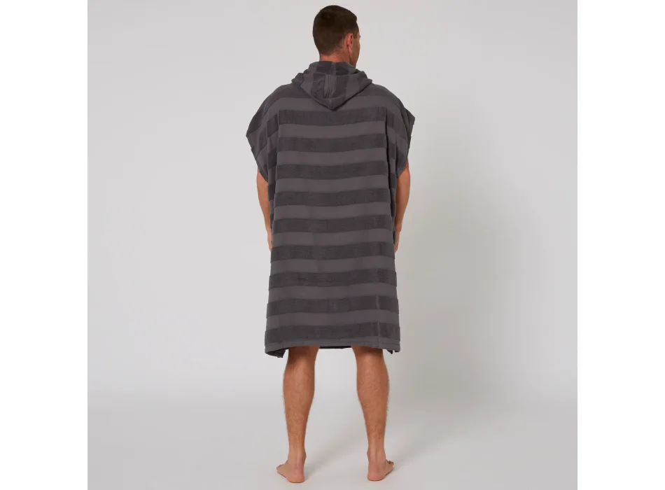 OCEAN & EARTH PONCHO LAYZ HOODED MEN CHARCOAL