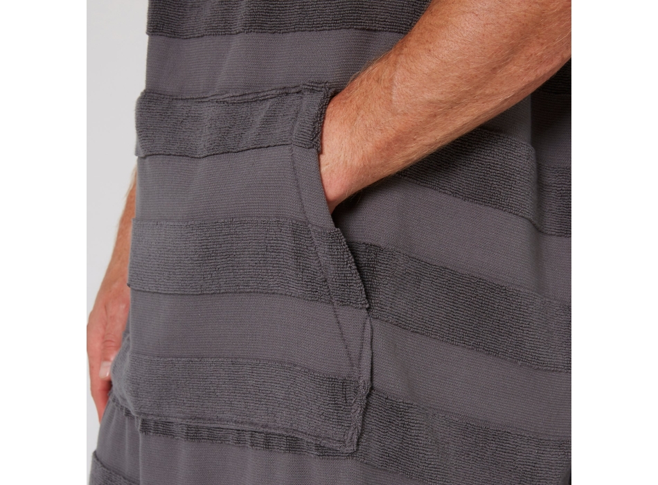 OCEAN & EARTH PONCHO LAYZ HOODED MEN CHARCOAL