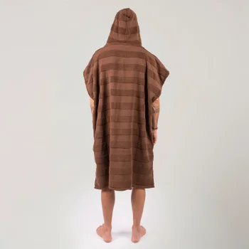 OCEAN & EARTH PONCHO LAYZ HOODED MEN COCOA