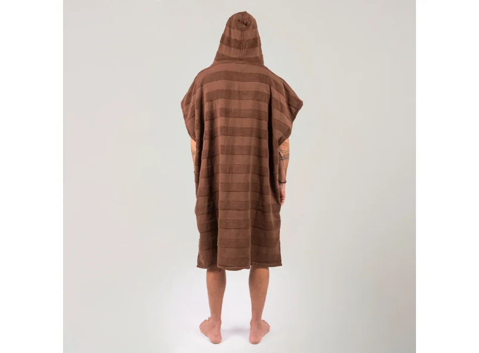 OCEAN & EARTH PONCHO LAYZ HOODED MEN COCOA