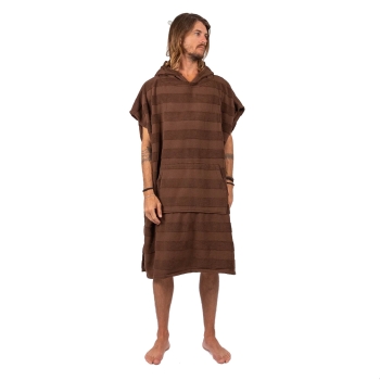 OCEAN & EARTH PONCHO LAYZ HOODED MEN COCOA