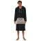 OCEAN & EARTH PONCHO SURF ESSENTIAL LONG SLEEVES HOODED MEN DULL BLACK