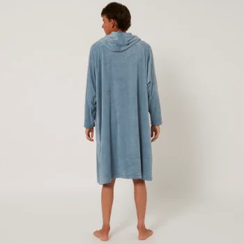 OCEAN & EARTH PONCHO SURF ESSENTIAL LONG SLEEVES HOODED MEN DULL BLACK