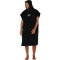 OCEAN & EARTH MENS TERRY HOODED PONCHO BLACK