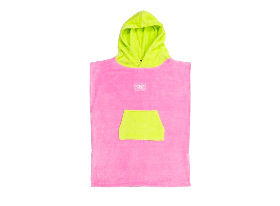 OCEAN & EARTH TODDLERS HOODED PONCHO PINK
