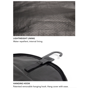 OCEAN & EARTH TRIPLE COMPACT HYPA SHORTBOARD TRAVEL COVER 3 BOARDS