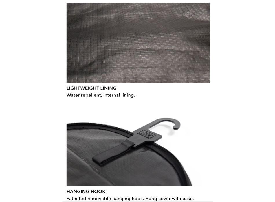 OCEAN & EARTH TRIPLE COMPACT HYPA SHORTBOARD TRAVEL COVER 3 BOARDS