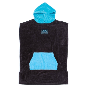 OCEAN & EARTH YOUTH HOODED PONCHO BLACK