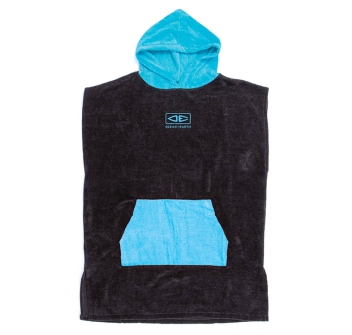 OCEAN & EARTH YOUTH HOODED PONCHO BLACK