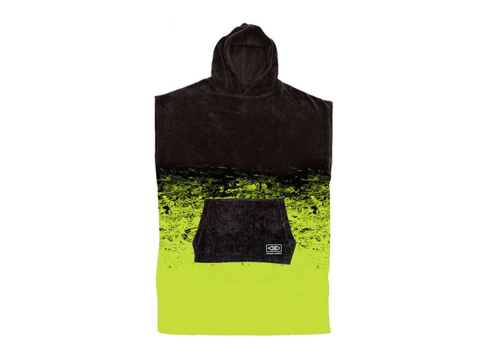 OCEAN & EARTH YOUTH SOUTHSIDE HOODED PONCHO BLACK