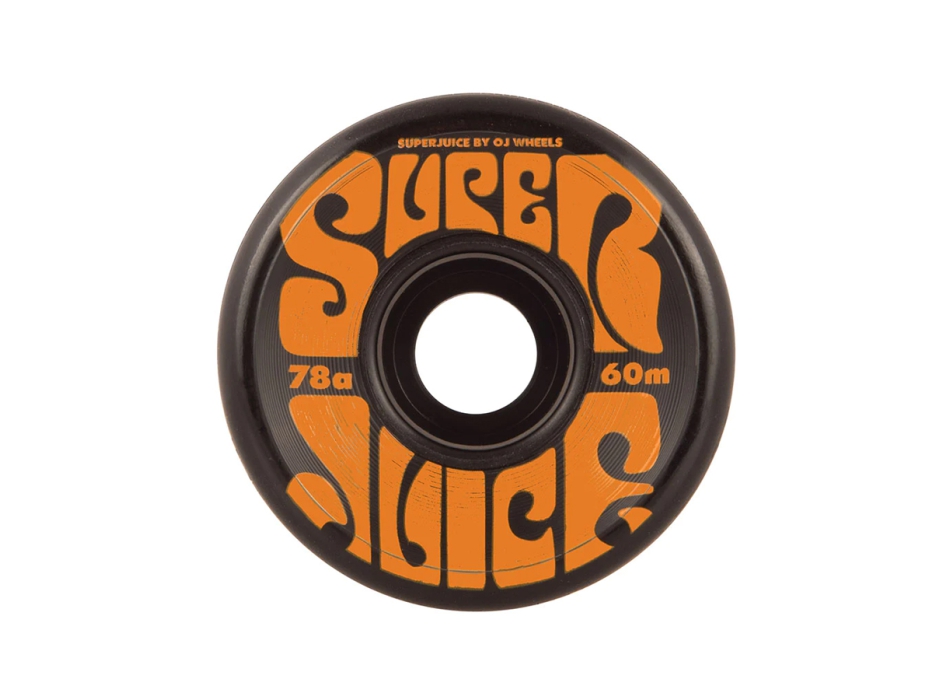 OJ WHEELS SUPER JUICE BLACK WHEELS 60MM