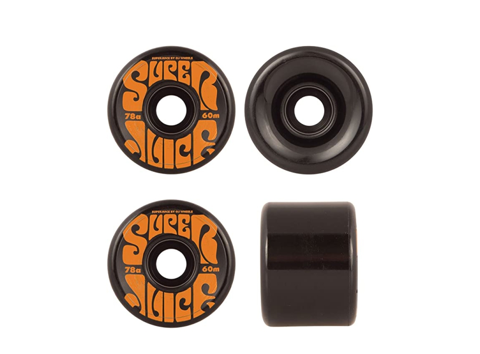 OJ WHEELS SUPER JUICE BLACK WHEELS 60MM