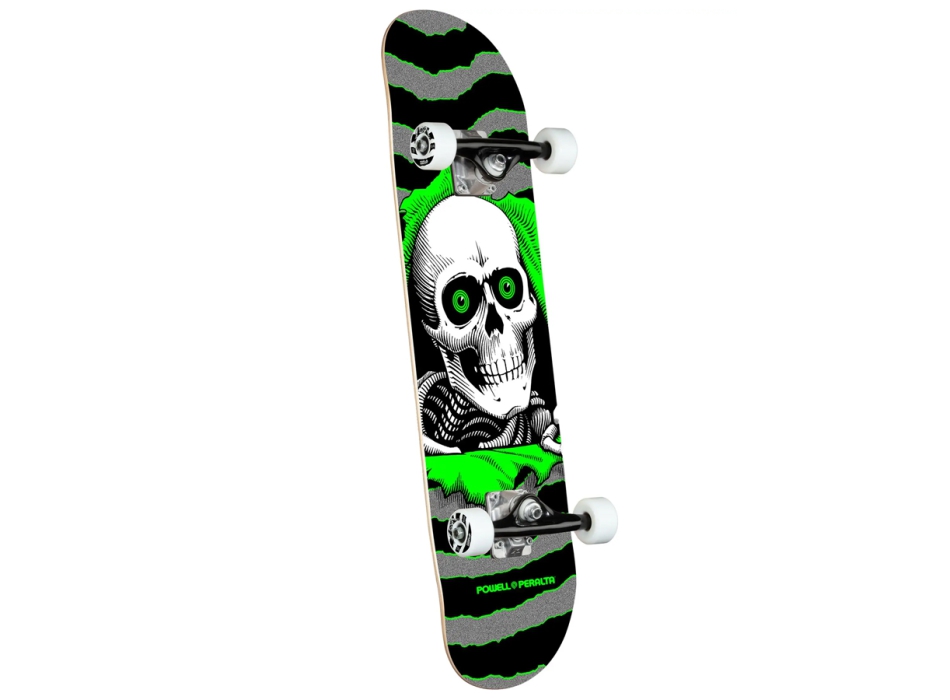 POWELL PERALTA RIPPER ONE OFF BIRCH 8" SKATE COMPLETE GREEN