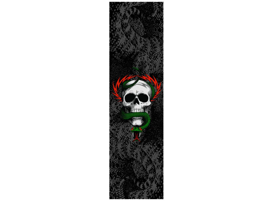 POWELL PERALTA GRIPTAPE FOR SKATEBOARD MCGILL SKULL AND SNAKE 10.5”X33” EA WHITE