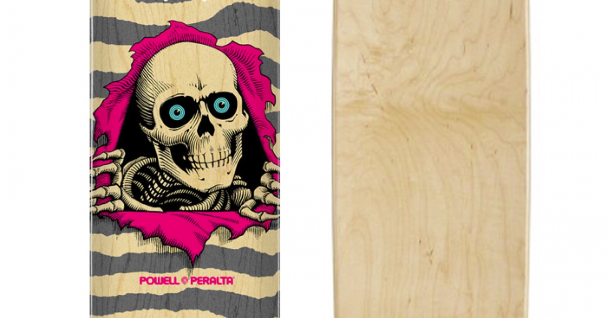 Powell Peralta Ripper Skateboard Deck - Red - 8.25in x 31.95in