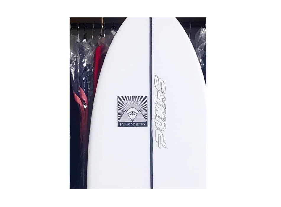 PUKAS SURFBOARDS WOMBI FISH BY EYE SYMMETRY 5'08"