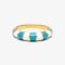 PURA VIDA STRIPED ENAMEL GOLD RING