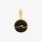 PURA VIDA HARPER ENAMEL WAVE CHARM GOLD