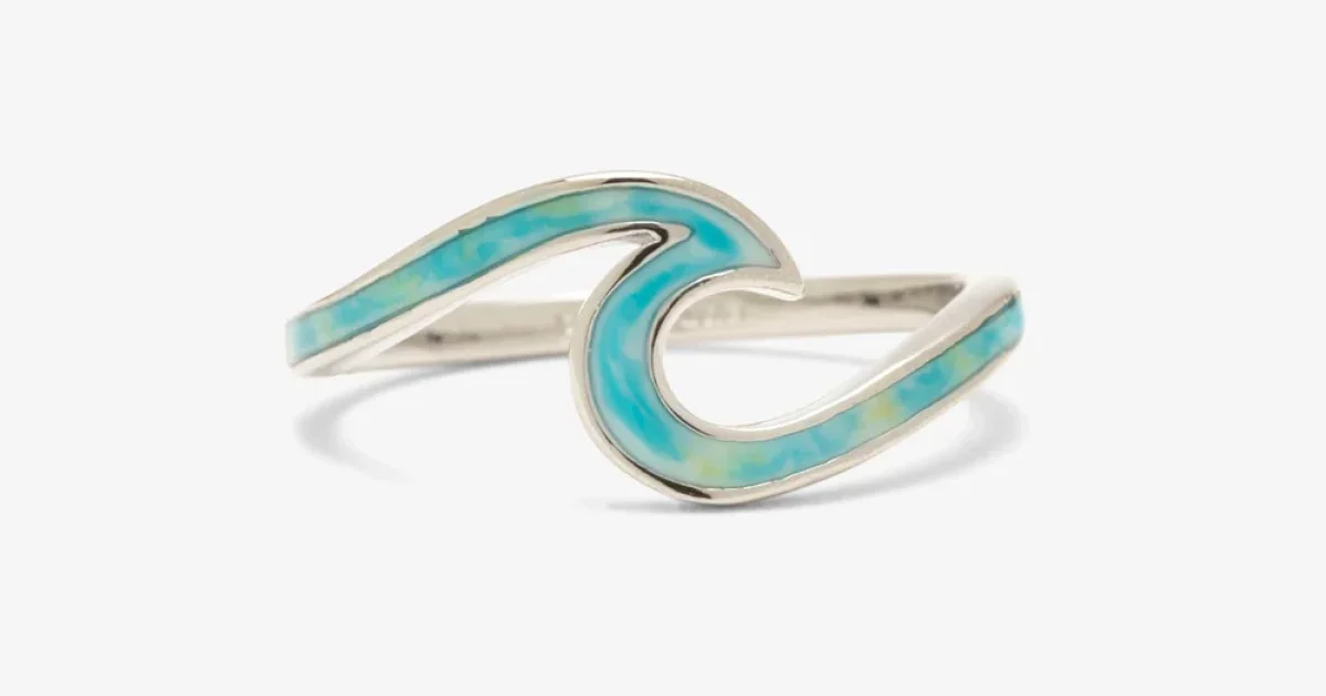 Pura vida silver wave ring 2025