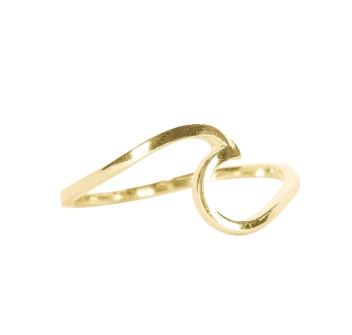 PURA VIDA WAVE RING GOLD