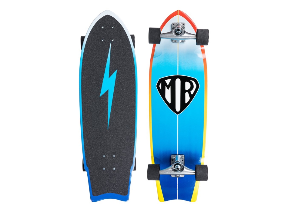 QUIKSILVER 31" MARK RICHARDS SUPER TWIN SURF SKATE BLUE