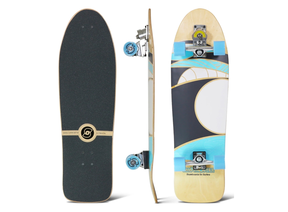 QUIKSILVER 35.5" SURFSKATE MONTANA RAY BY SMOOTHSTAR