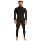 QUIKSILVER 4/3 EVERYDAY SESSIONS CHEST ZIP LFS WETSUIT BLACK