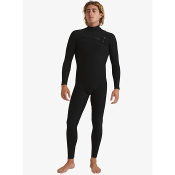 QUIKSILVER 4/3 HIGHLINE CHEST ZIP WETSUIT BLACK