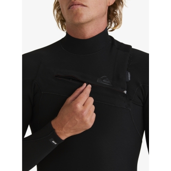 QUIKSILVER 4/3 HIGHLINE CHEST ZIP WETSUIT BLACK