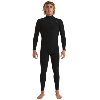 QUIKSILVER 4/3 HIGHLINE CHEST ZIP WETSUIT BLACK
