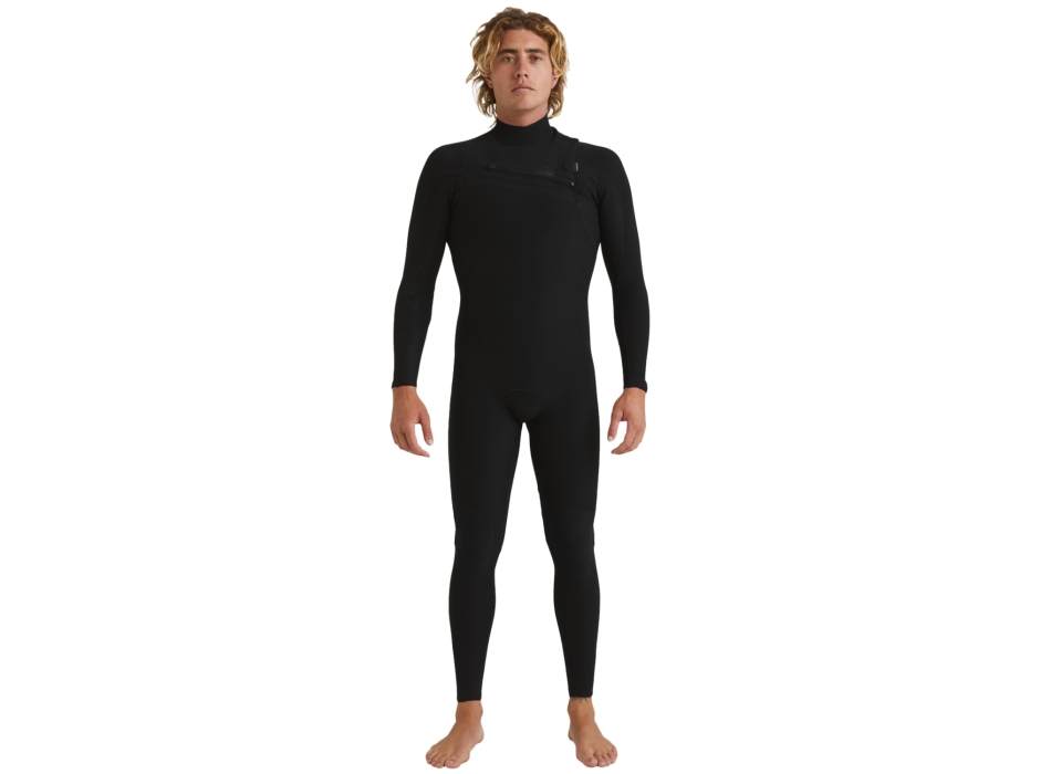 QUIKSILVER 4/3 HIGHLINE CHEST ZIP WETSUIT BLACK