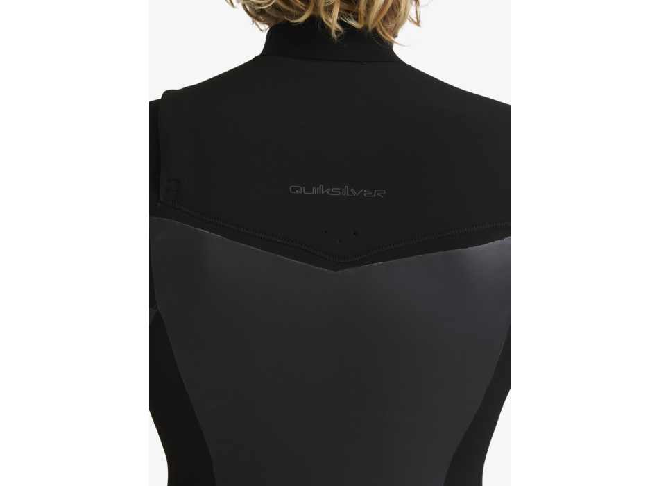 QUIKSILVER 4/3 MARATHON SESSION CHEST ZIP WETSUIT BLACK