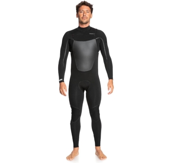QUIKSILVER 4/3 MARATHON SESSION CHEST ZIP WETSUIT BLACK