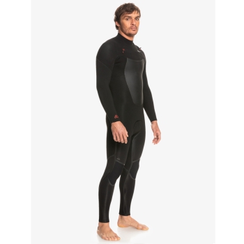 QUIKSILVER 4/3 MARATHON SESSION CHEST ZIP WETSUIT BLACK