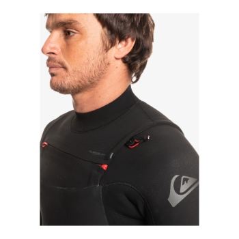 QUIKSILVER 4/3 MARATHON SESSION CHEST ZIP WETSUIT BLACK
