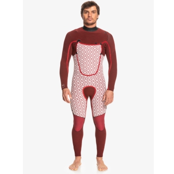 QUIKSILVER 4/3 MARATHON SESSION CHEST ZIP WETSUIT BLACK