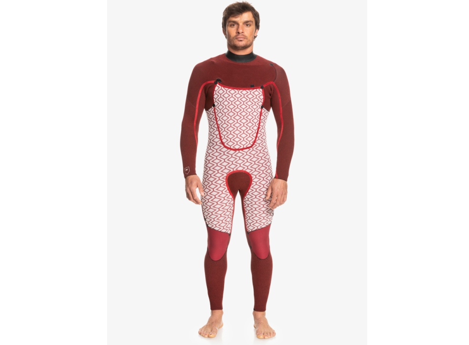 QUIKSILVER 4/3 MARATHON SESSION CHEST ZIP WETSUIT BLACK