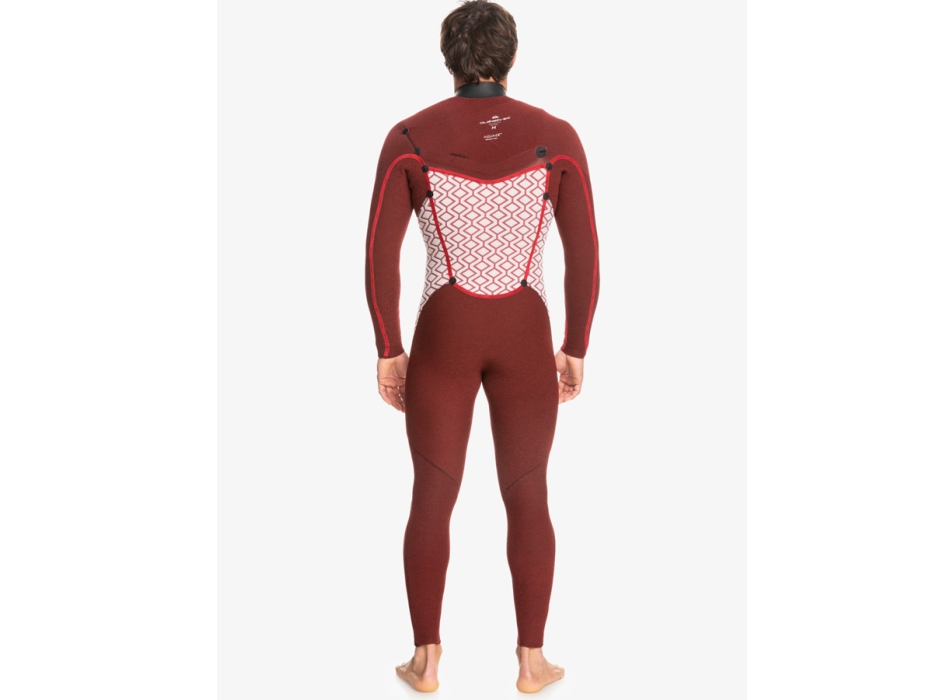QUIKSILVER 4/3 MARATHON SESSION CHEST ZIP WETSUIT BLACK