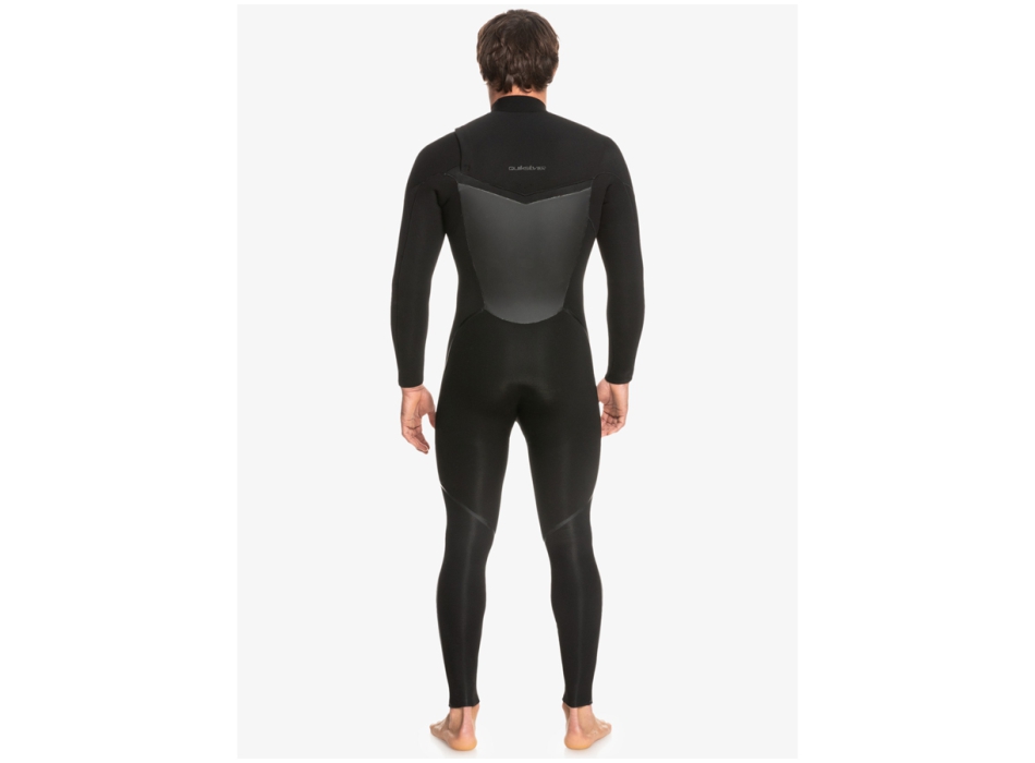 QUIKSILVER 4/3 MARATHON SESSION CHEST ZIP WETSUIT BLACK